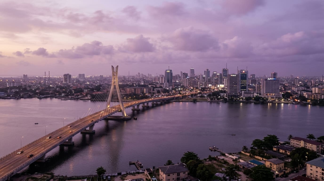 Lagos Bridge Skyline